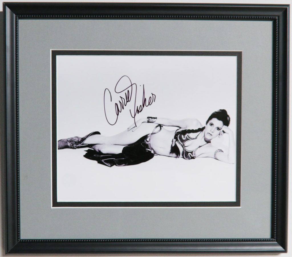 Signed Carrie Fisher Photograph